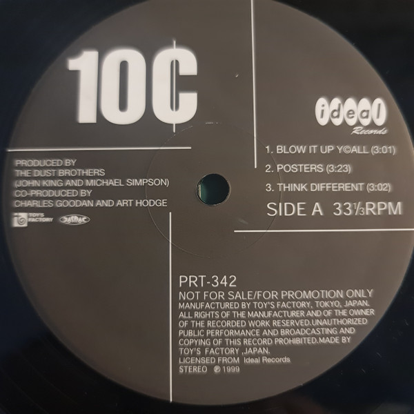 10 Cents - Blow It Up Y'All, Electronic, Big Beat, Downtempo, Ideal Records, Toy's Factory, Japan, Vinyl 1x 12", 33 ⅓ RPM, Pr