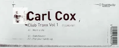 Album cover for Club Traxx Vol. 1 by Carl Cox