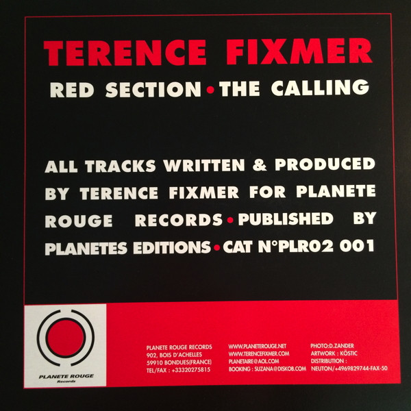 Terence Fixmer - Red Section • The Calling, Electronic, EBM, Techno, 2002 - Planete Rouge Records, France, Vinyl 1x 12", 45 R