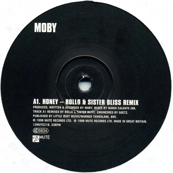 Album cover for Honey by Moby