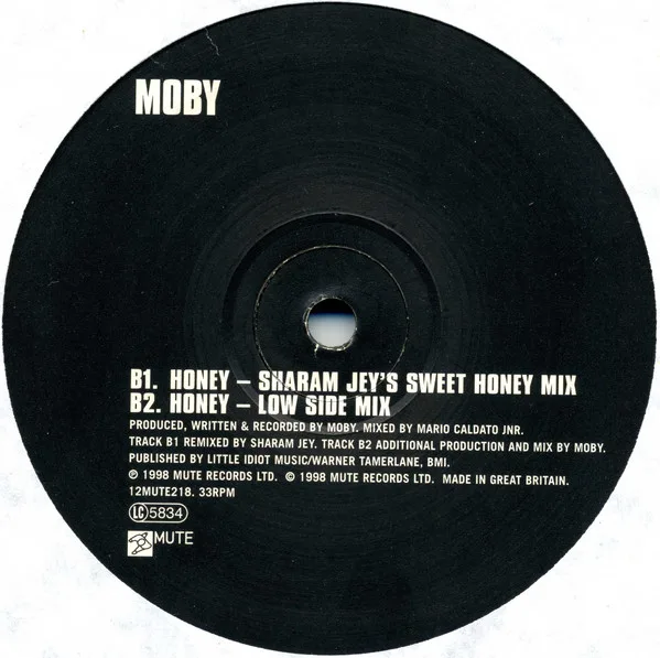 Album cover for Honey by Moby