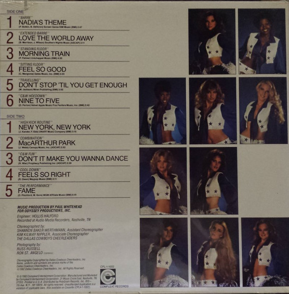 Dallas Cowboys Cheerleaders - In Training With The Dallas Cowboys Cheerleaders, Pop, Health-Fitness, 1982 - Compleat Records,