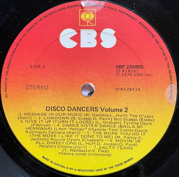 Album cover for Disco Dancers Vol 2 by Various