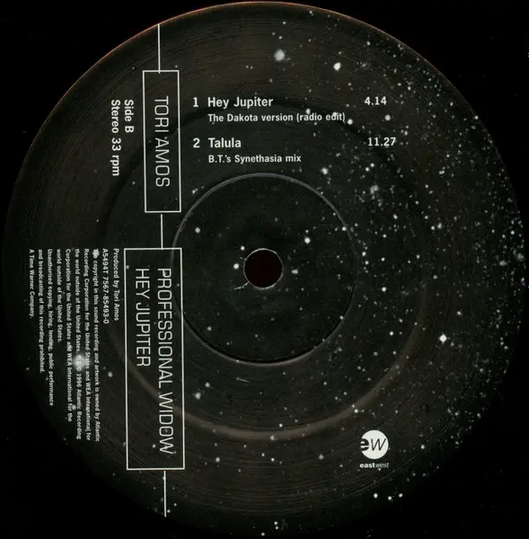 Tori Amos - Professional Widow / Hey Jupiter, Electronic, Big Beat, Deep House, House, 1996 - EastWest, UK, Vinyl 1x 12", 33 