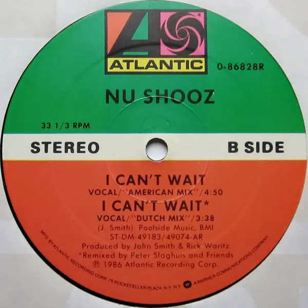 Nu Shooz - I Can't Wait, Electronic, Synth-pop, 1986 - Atlantic, US, Vinyl 1x 12", 33 ⅓ RPM AR (Allied Pressing)