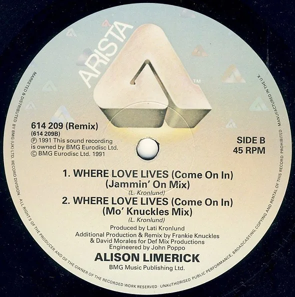 Album cover for Where Love Lives (Come On In) (The Remixes) by Alison Limerick