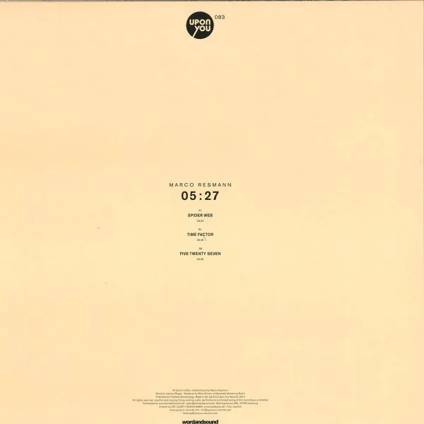 Album cover for 05:27 by Marco Resmann