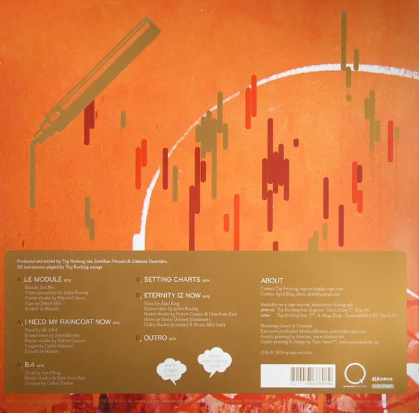 Top Rocking - Cosmic Broadcast_EP, Electronic, Hip Hop, Downtempo, Trip Hop, 2004 - Q-Tape Records, France, Vinyl 1x 12", 33 