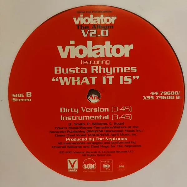 Album cover for What It Is by Violator (3) Featuring Busta Rhymes