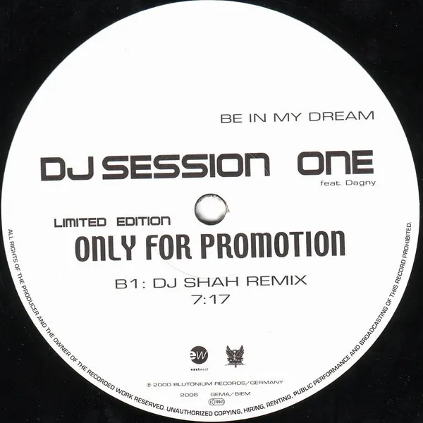 Album cover for Be In My Dream by DJ Session One Feat. Dagny