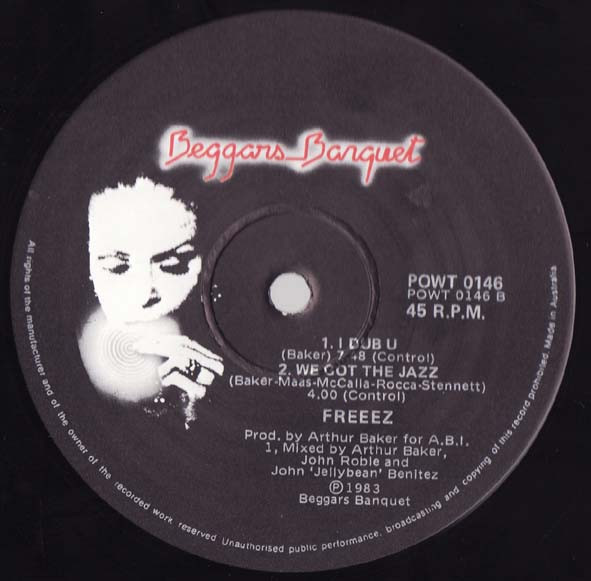 Freeez - I.O.U. (Megamix), Electronic, Funk / Soul, Electro, Freestyle, 1983 - Powderworks, Australia, Vinyl 1x 12", 45 RPM