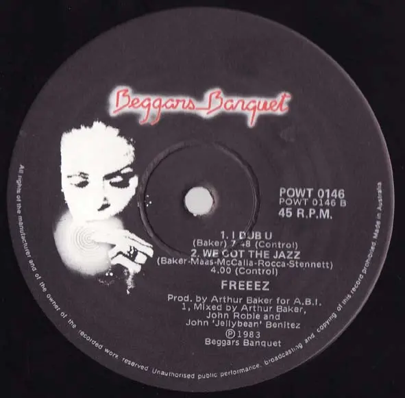 Freeez - I.O.U. (Megamix), Electronic, Funk / Soul, Electro, Freestyle, 1983 - Powderworks, Australia, Vinyl 1x 12", 45 RPM