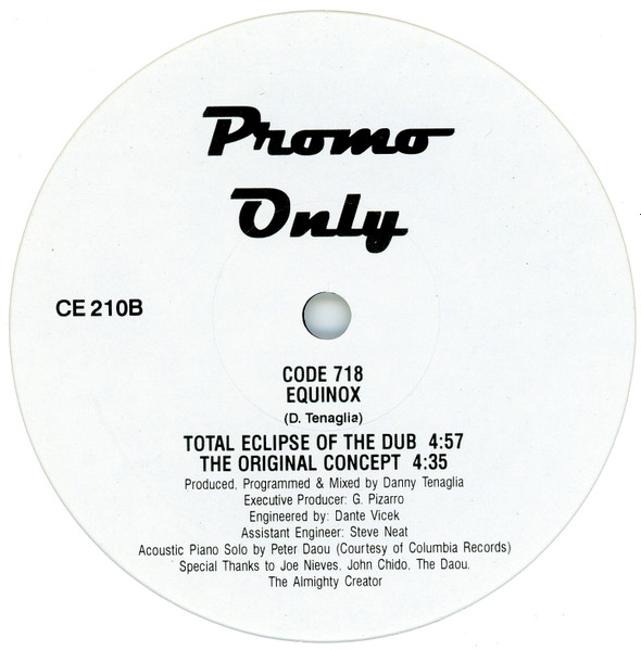 Code 718 - Equinox, Electronic, Deep House, 2004 - Not On Label, US, Vinyl 1x 12", Reissue