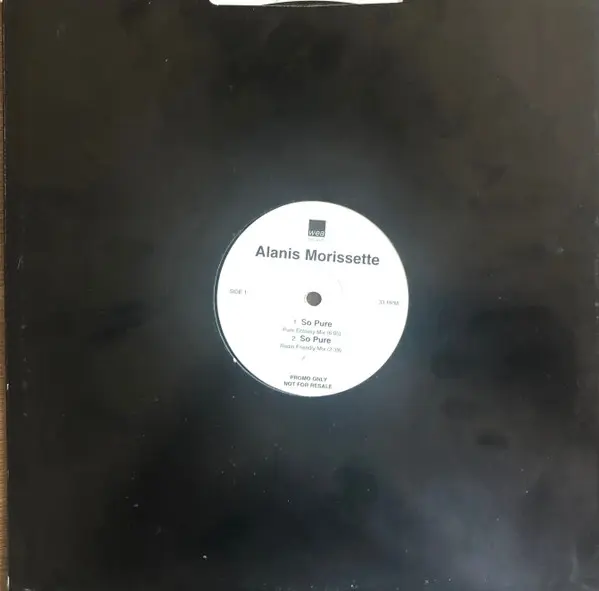 Alanis Morissette - So Pure, Electronic, Rock, Acoustic, Alternative Rock, House, 1999 - Maverick, UK, Vinyl 1x 12", 33 ⅓ RPM