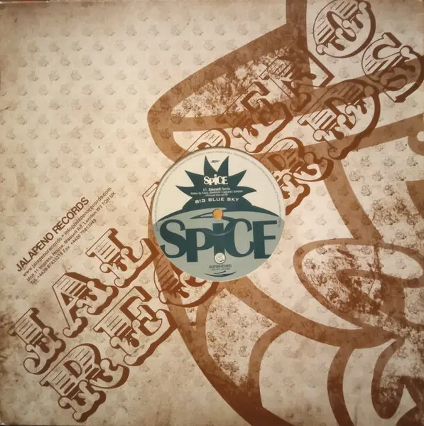 Spice (11) - Big Blue Sky, Electronic, Big Beat, Trip Hop, 2006 - Jalapeno Records, UK, Vinyl 1x 12"