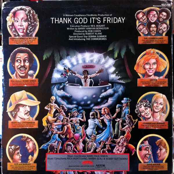 Album cover for Thank God It's Friday (The Original Motion Picture Soundtrack) by Various