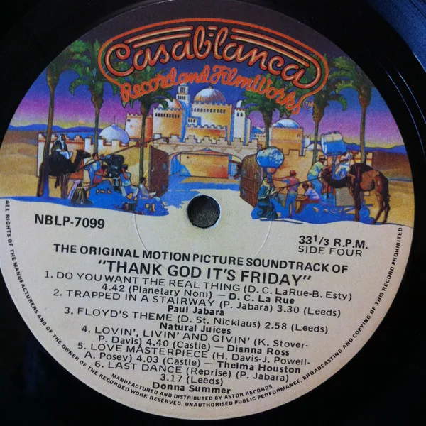 Album cover for Thank God It's Friday (The Original Motion Picture Soundtrack) by Various