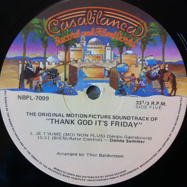 Album cover for Thank God It's Friday (The Original Motion Picture Soundtrack) by Various